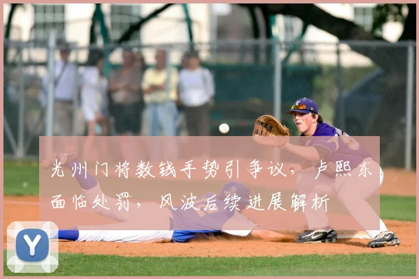 光州门将数钱手势引争议,卢熙东面临处罚,风波后续进展解析